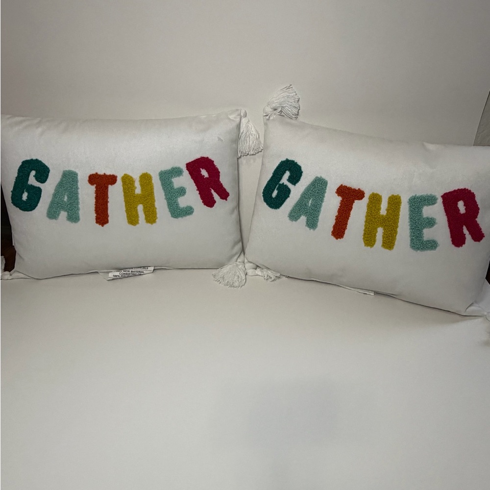 Colorful 'Gather' Throw Pillows